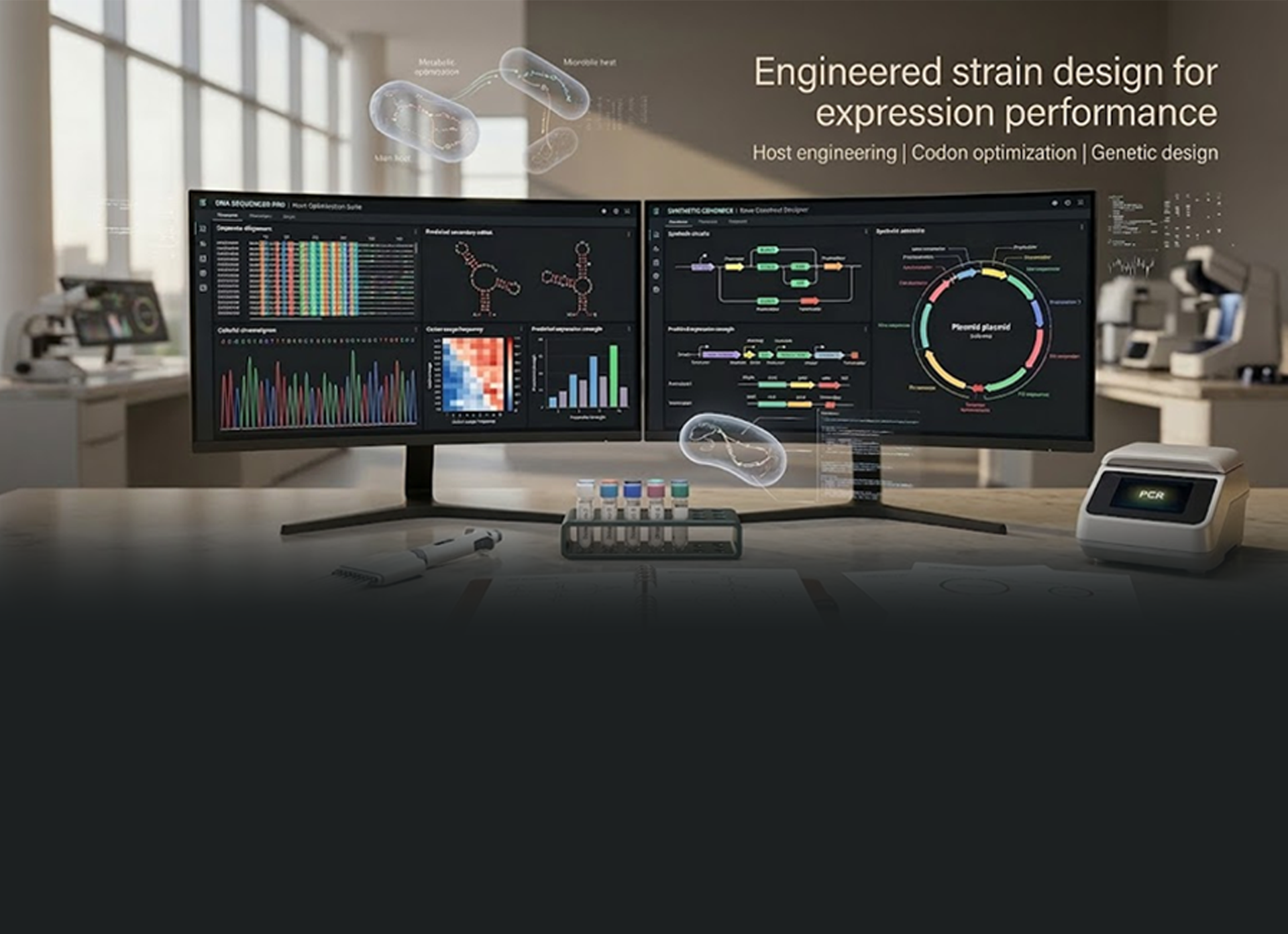 Engineered strain design for expression performance